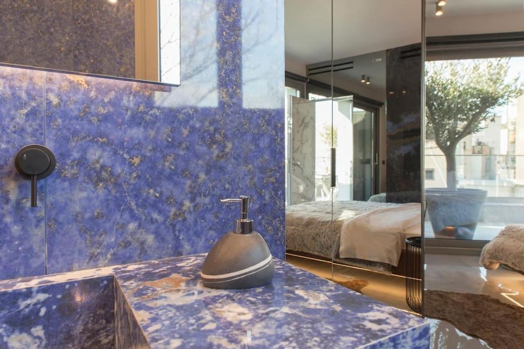 Luxury Acropolis View Apartment-Living Stone Black Pearl Athene Buitenkant foto