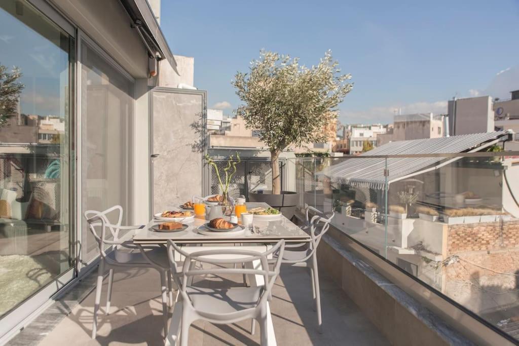 Luxury Acropolis View Apartment-Living Stone Black Pearl Athene Buitenkant foto
