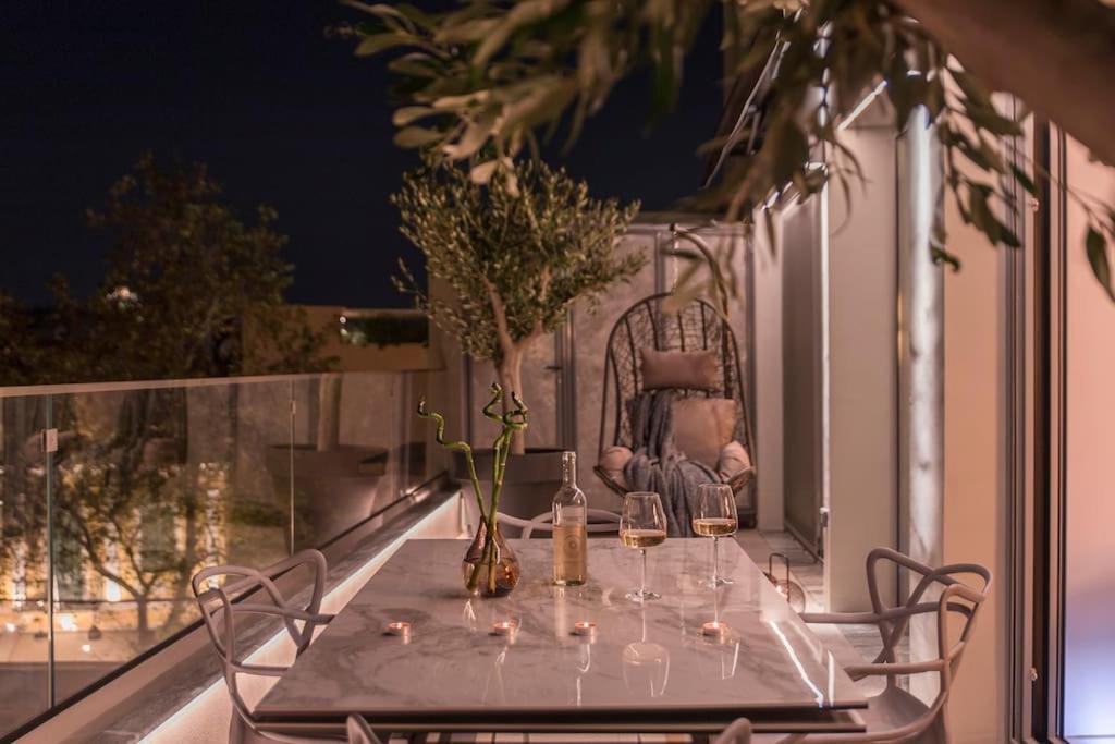 Luxury Acropolis View Apartment-Living Stone Black Pearl Athene Buitenkant foto