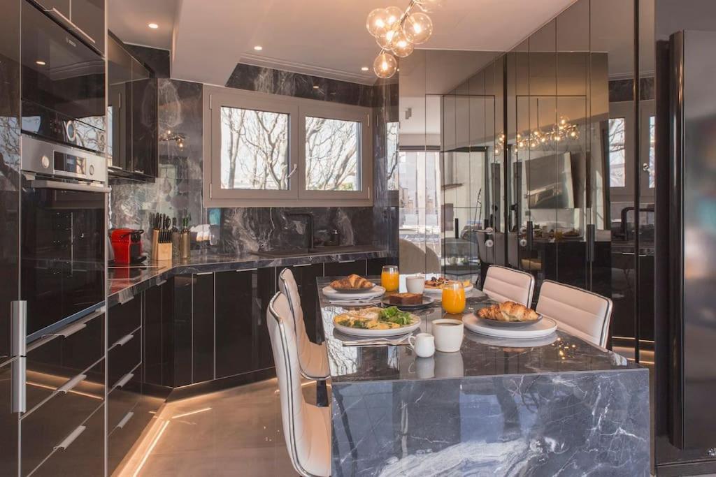 Luxury Acropolis View Apartment-Living Stone Black Pearl Athene Buitenkant foto