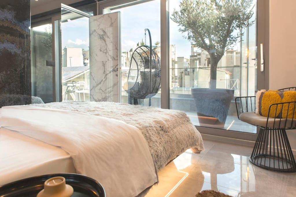 Luxury Acropolis View Apartment-Living Stone Black Pearl Athene Buitenkant foto