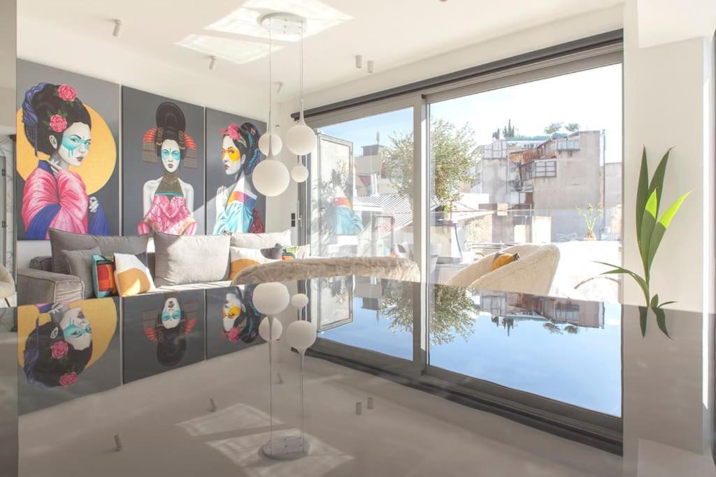 Luxury Acropolis View Apartment-Living Stone Black Pearl Athene Buitenkant foto