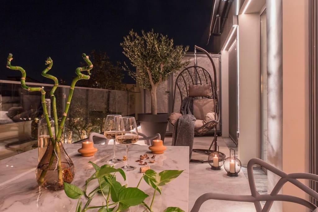 Luxury Acropolis View Apartment-Living Stone Black Pearl Athene Buitenkant foto