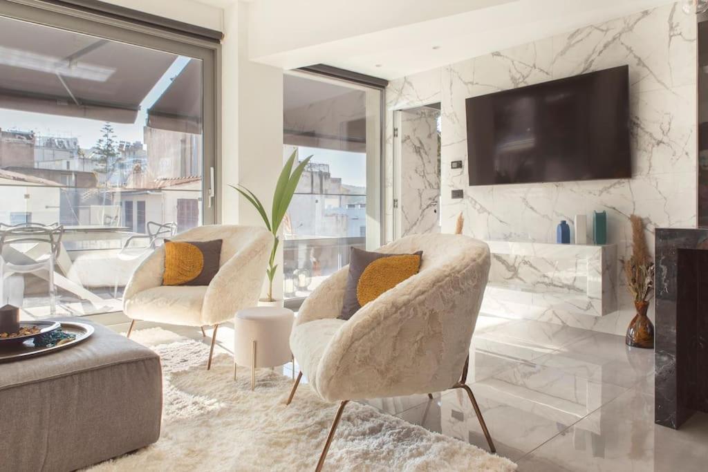 Luxury Acropolis View Apartment-Living Stone Black Pearl Athene Buitenkant foto